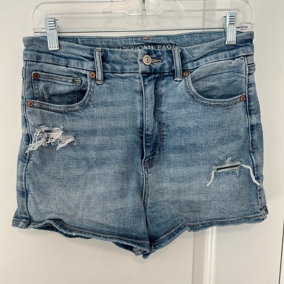 American Eagle Outfitters Pants - American Eagle Stretch Curvy Hi Rise Shortie 8